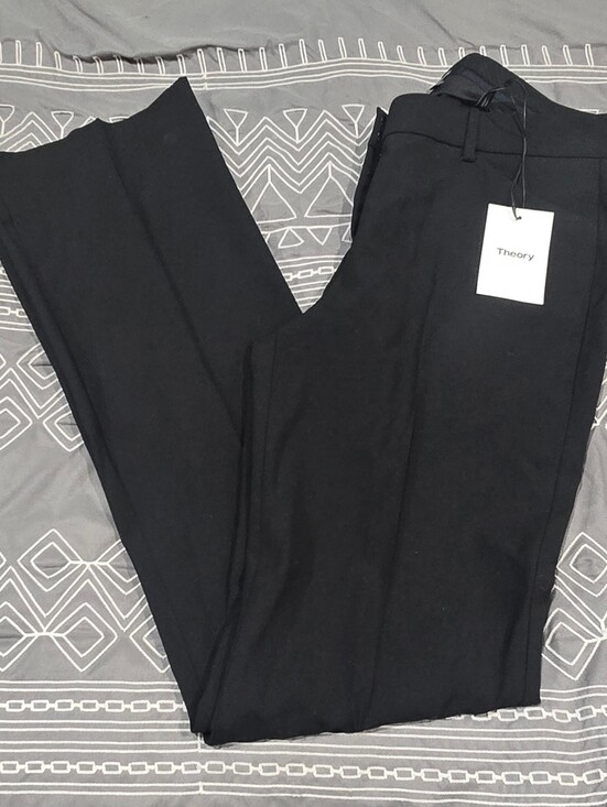 Theory Pants - Theory Custom Max Black Edition Stretch Wool Trouser Pants Size 6
